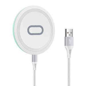 ANNIBER Qi 15W C타입 고속 무선충전기 패드 갤러시 Z플립7/6/5/4/3 Z폴드7/6/5/4/3 아이폰17/16/15 버즈 에어팟 프로 호환