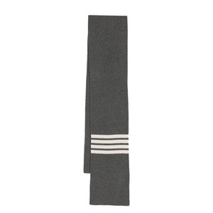 톰 브라운 4-Bar Stripe Cashmere Rib Scarf