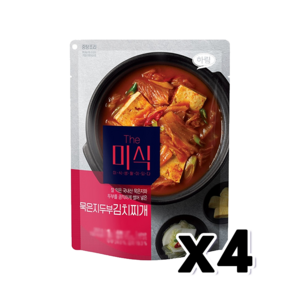 더미식 묵은지두부김치찌개, 4개, 350g