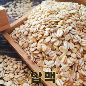 밥보야 24년산 국산 늘보리 압맥 1kg 납작보리 압맥밥, 1개