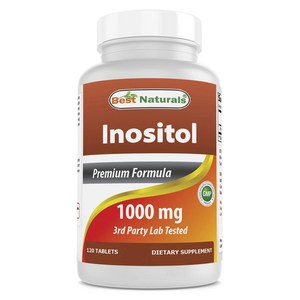 베스트네츄럴스 이노시톨 1000mg 타블렛, 120정, 1개