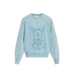 메종키츠네 그래픽 크루 넥 스웨트셔츠, 블루계열, Standard M(KR 100)