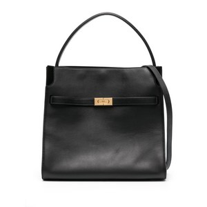 토리 버치 리 라지윌 가죽 토트 백