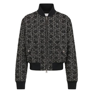 디올 트위드 봄버 재킷, 그레이계열, IT 38(KR 33)