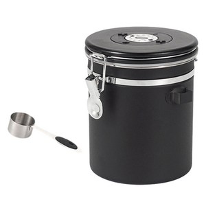 SHUNFA 304 스테인레스 스틸 커피 밀폐 용기 1.5L