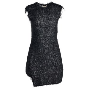 셀린느 페더 디테일 미니 드레스