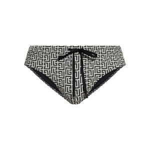 발망 기하학 패턴 스윔 브리프, 블랙계열+화이트계열, Standard XS(KR 100)