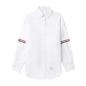 톰 브라운 RWB 스트라이프 디테일 셔츠, 화이트계열, Italy 42(KR 66)