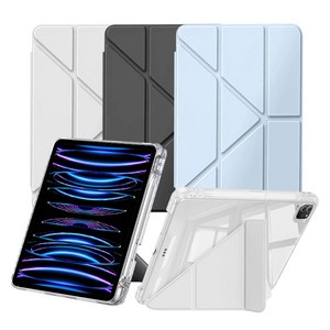 스냅케이스 아이패드 투명 Y형 스마트 케이스 펜슬 수납