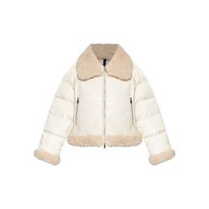 몽클레르 루브룩 페이크 시어링 칼라 재킷