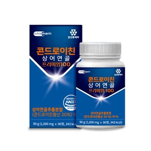 코오롱제약 콘드로이친 상어 연골 프리미엄 100 90g(1000mg X 90정) 보스웰리아 해조 칼슘 HACCP 인증, 90정, 2개