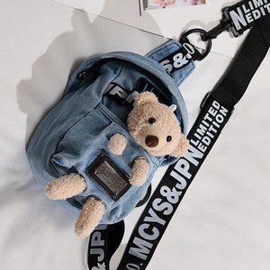 투니스 여성 스몰 데님 크로스백