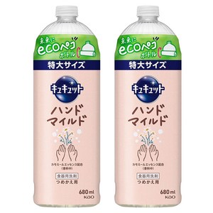 큐큣토 핸드 마일드 주방세제 리필용, 680ml, 2개