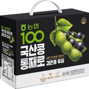 농협100 국산콩 통째로 검은콩 두유, 190ml, 24개