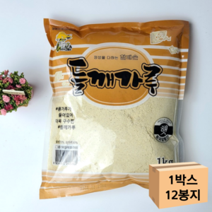 [할매손]콩기피들깨가루 중국산 1kg x 12개 (한박스)