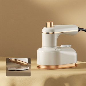 SMABAT 핸디형 스팀다리미 건식 습식 2in1 다리미 휴대용 스팀다리미 손잡이 회전 가능 받침대 포함