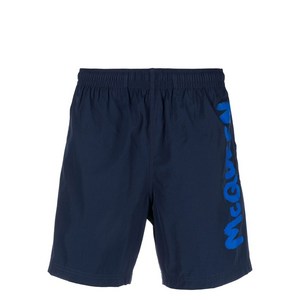 알렉산더맥퀸 로고 프린트 수영복 반바지