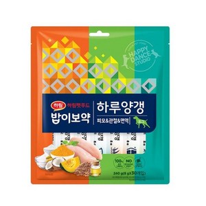 밥이보약 도그 하루양갱 간식 피모 10p + 면역 10p + 관절 10p 세트, 피모/면역/관절, 240g, 1세트