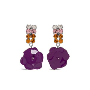 마르니 플라워 디자인 장식 이어링