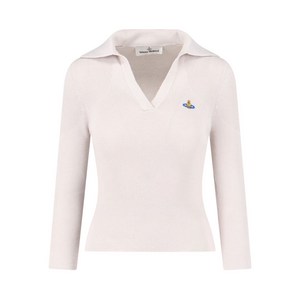 비비안웨스트우드 구체 장식 골지 스웨터