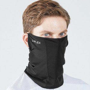 르플렉스 자외선 차단 스포츠 마스크, Large(30 x..., 블랙, 1개