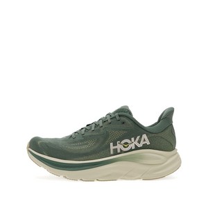 HOKA 클리프턴 10 로고 패치 스니커즈, US men 9.5(KR 275), 그린계열