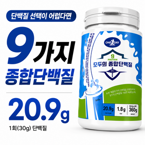 원데이뉴트리션 저당 복합 단백질 쉐이크 노인 여성 시니어 부모님 프로틴, 360g, 1개