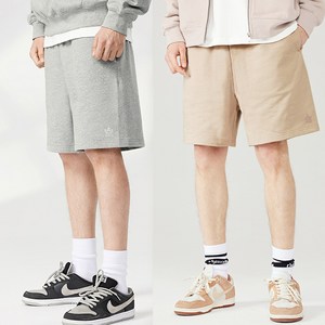 [당일출고] 1+1 여름 남성 트레이닝 반바지 5부 빅사이즈 트레이닝복 츄리닝 자수 2장묶음