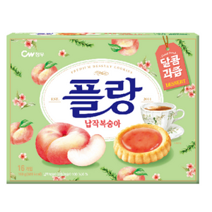 청우식품 플랑 납작복숭아, 160g, 1개