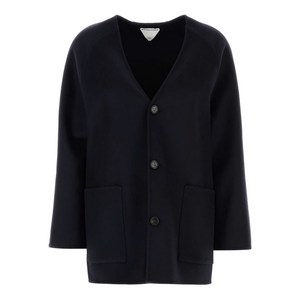 보테가 베네타 칼라리스 싱글 브레스티드 코트, 블루계열, Italy 42