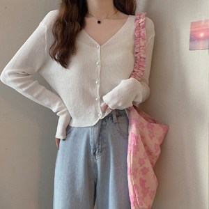 더무드민X플라카 골지 크롭 가디건 8colos