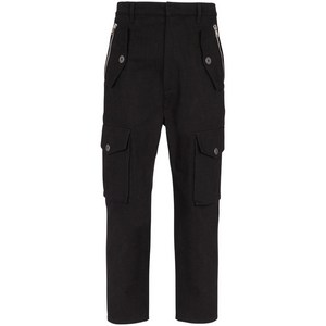 발망 크롭 카고 팬츠, 블랙계열, Italy 50(KR 110)