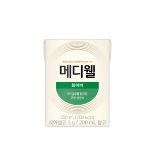 메디웰 화이바 빨대증정 환자식 환자영양식, 200ml, 24개