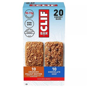클리프 에너지 바 크런치 피넛 버터 10개입 + 초콜릿 칩 10개입