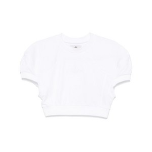 비비안웨스트우드 크롭 풋볼 티셔츠, 화이트계열, Standard XS(KR 55)