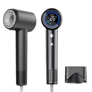 디엔피오 프리미엄 BLDC 초강력 음이온 헤어 드라이어 스마트 LED 디스플레이 가정용 전문가용 드라이기 1600W