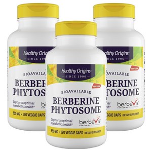 헬시오리진스 베르베린 피토솜 550mg 베지캡, 120정, 3개