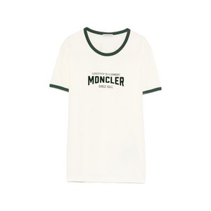 몽클레르 로고 프린트 크루 넥 티셔츠, 화이트계열, Standard XS(KR 44)