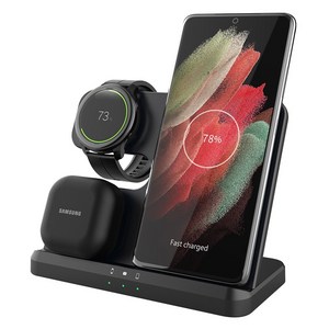 Mankiw맨큐 3in1 무선충전기 거치대 갤럭시워치 고속충전