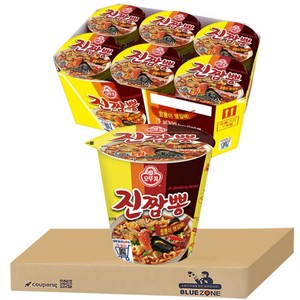 오뚜기 진짬뽕 컵 75g, 6개