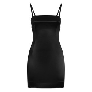 돌체앤가바나 새틴 슬립 드레스, 블랙계열, Italy 46(KR 77)