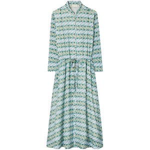 토리 버치 프린트 미디 드레스, 그린계열+블루계열, US 4(KR S/M)