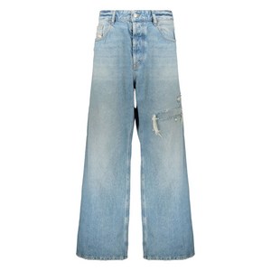 디젤 라이트 디스트레스드 와이드 진