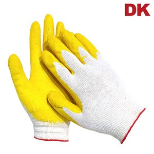 DK 황코팅장갑 13G 개별포장 100켤레, Yellow, 100개