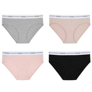 푸마바디웨어 빅사이즈 포함 여성용 에센셜 데일리 코튼 팬티 4종 세트