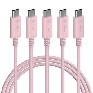 밸류엠 60W CtoC 초고속 충전 케이블 1m + 1.5m 3p + 2m 세트