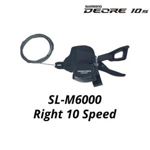 시마노 데오레 M6000 10 단 자전거 시프터 레버 SLM6000 10 s 10 S 10v MTB 산악 자전거 시프트 세트 트레일 래피드파이어 신제품, 2) M6000 Right 10 Speed, 1개