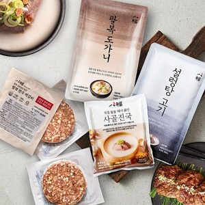 팔복 스페셜 선물세트 (진국10+도가니2+설렁탕고기2+한우떡갈비600g), 600g, 1개