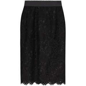 돌체앤가바나 레이스 패널 미디 스커트
