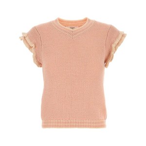 끌로에 반소매 니트 티셔츠